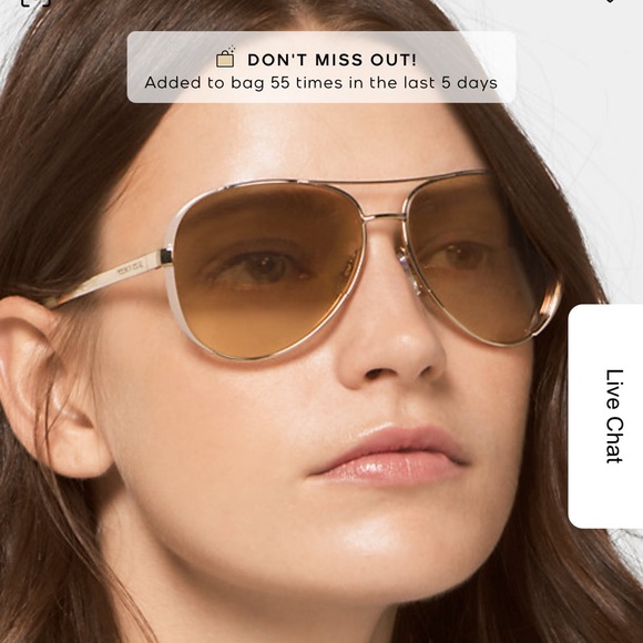 NWT Michael Kors Chelsea Aviator Sunglasses! - Picture 3 of 14